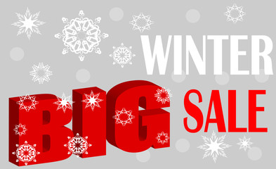 Fototapeta premium Большая зимняя распродажа 