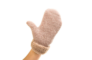 warm gloves made of wool