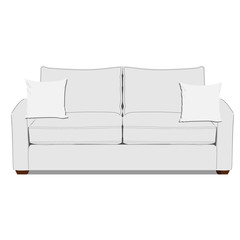 White sofa