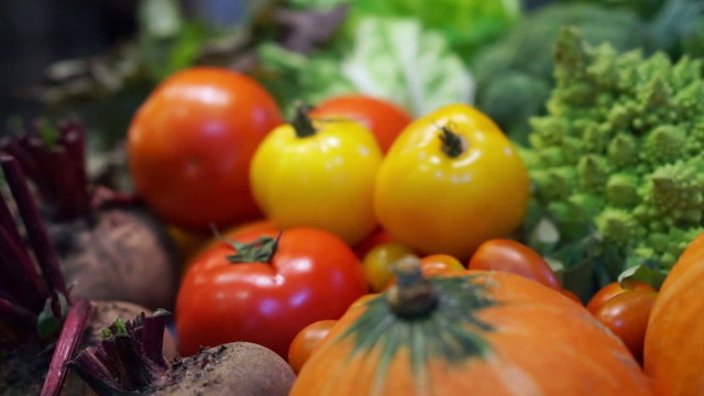 Fresh Vegetables, five colourful vitamin and healthy food
