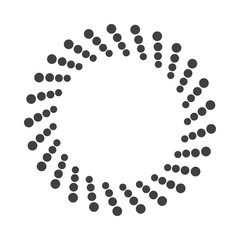 Abstract dotted shape.Vector design element
