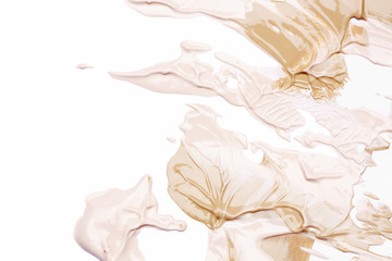 Obraz premium Make-up foundation on white background