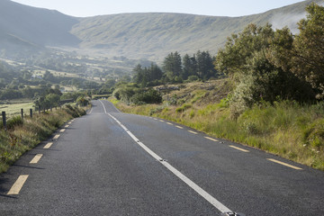 Open Road in Connemara National Park; Galway