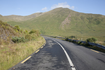 Open Road in Connemara National Park; Galway