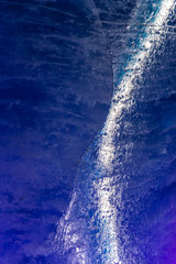 Detail Of Deep Blue Ice-Mer De Glace,France