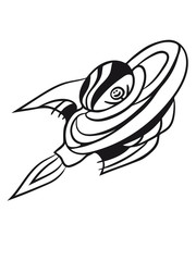 Fototapeta premium space flying spaceship travel ufo star