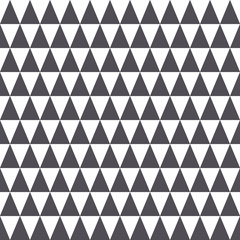 Triangle geometric seamless pattern. Fashion graphic background design. Modern stylish texture. Monochrome template. Can be used for prints, textiles, wrapping, wallpaper, website, blog etc. VECTOR
