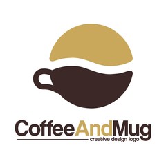 Coffee Logo-Coffee And Mug Creative Design Logo Vector
