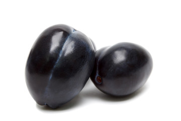 Clean Plum Damson isolated on white background