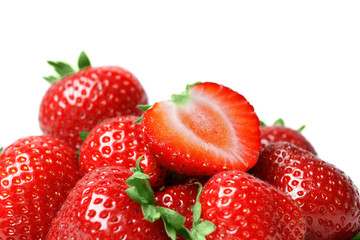 Strawberry isolated on white background