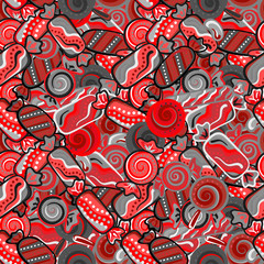 colorful candy seamless pattern.