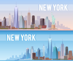 New York. Vector banners.