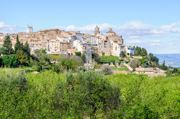 The view of the village in Tivissa, Spain