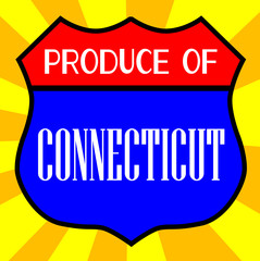 Produce Of Connecticut Shield