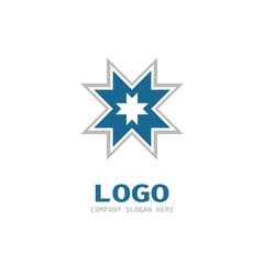 Obraz premium Vector of snowflake icon. For sport icon. Business icon for the company. Abstract snowflake symbol. Design element. Vector illustration.