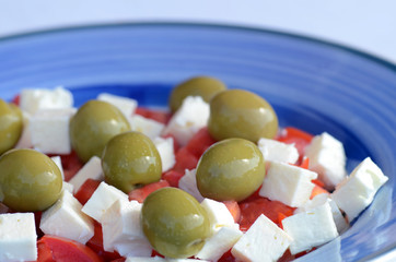 Tomaten Schafskäse Salat