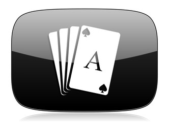 card black glossy web modern icon