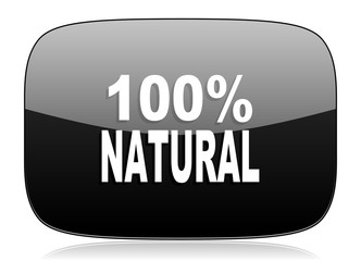 natural black glossy web modern icon