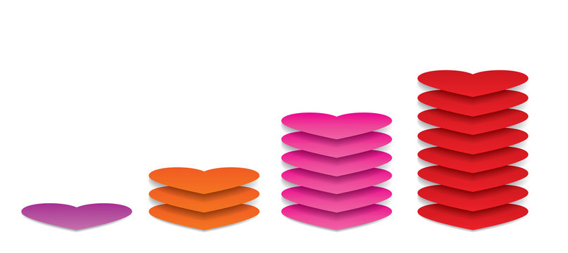 Heart infographics design. Vector Illustration