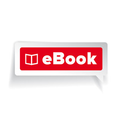Ebook label vector speech bubble
