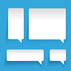 Speech bubble set vector