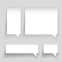 Speech bubble set vector