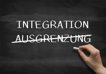Fototapeta premium Integration, Ausgrenzung 
