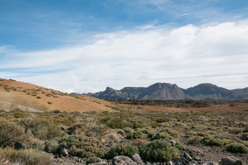 Obraz na płótnie Canvas View from peack of volcano