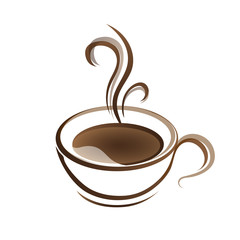 hot coffee cup vector