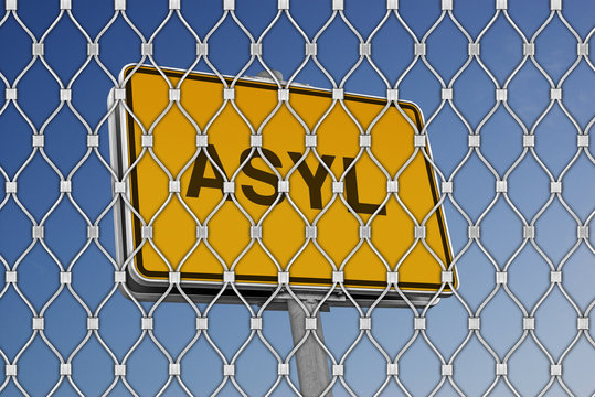 ASYL hinter dem Stahlseilnetz