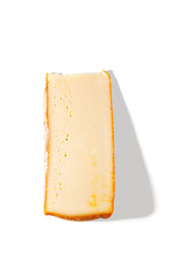 piece of cheese isolated