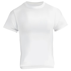 White Blank T-Shirt Design Template