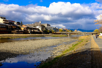 京都市内を流れる鴨川