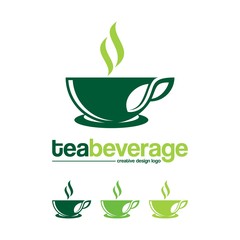 Tea Logo - Mug And Tea Aroma Design Logo Vector