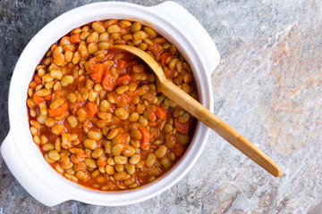 Baby lima bean casserole