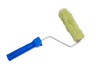 Paint rolle on white background