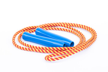 Skipping rope isolated on white background