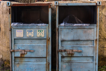 Rusty Garbage Container