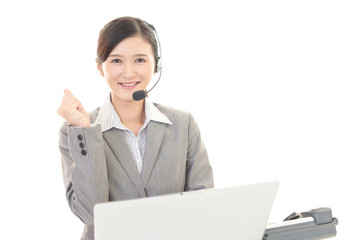 ガッツポーズのオペレーター