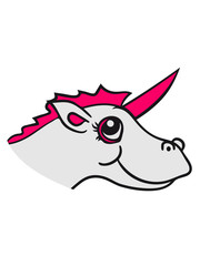 sweet little baby child cute unicorn pony horse face head