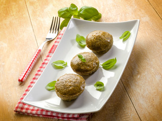 little pesto omelet