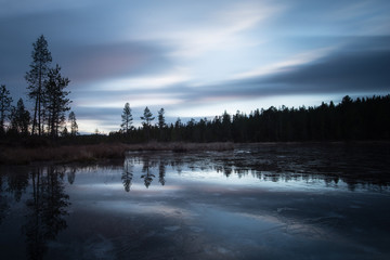 Fototapeta na wymiar Sunset North Finland