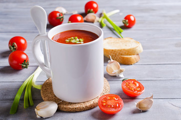 Tomato puree the soup