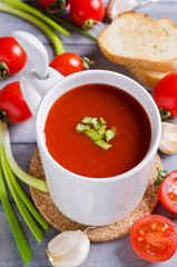 Tomato puree the soup
