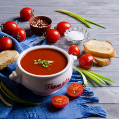 Tomato puree the soup