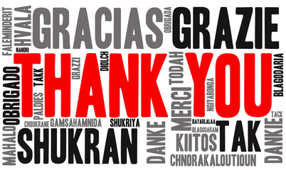 Thank You Word Cloud
