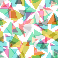 colored geometric seamless background