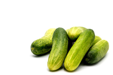 Cucumber isolated on white background