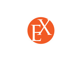 Double EX letter logo
