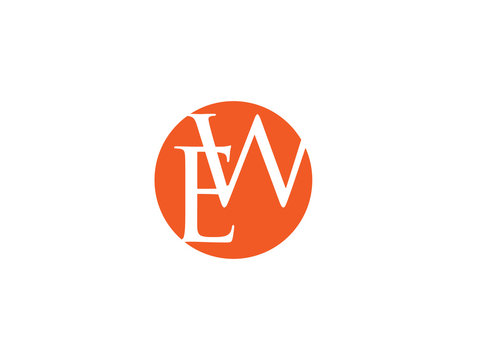 Double EW letter logo